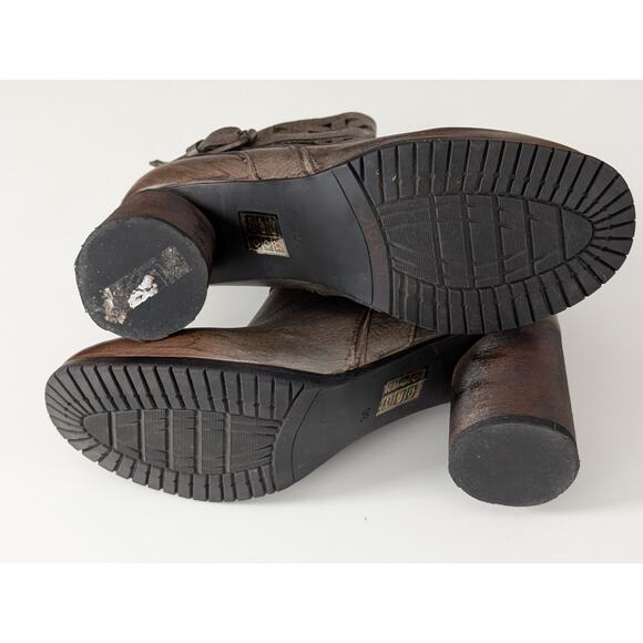 L'Artiste by Spring Step Madonna Leather Ankle Boots - Grey Multi - Sz 36 - Picture 6 of 11